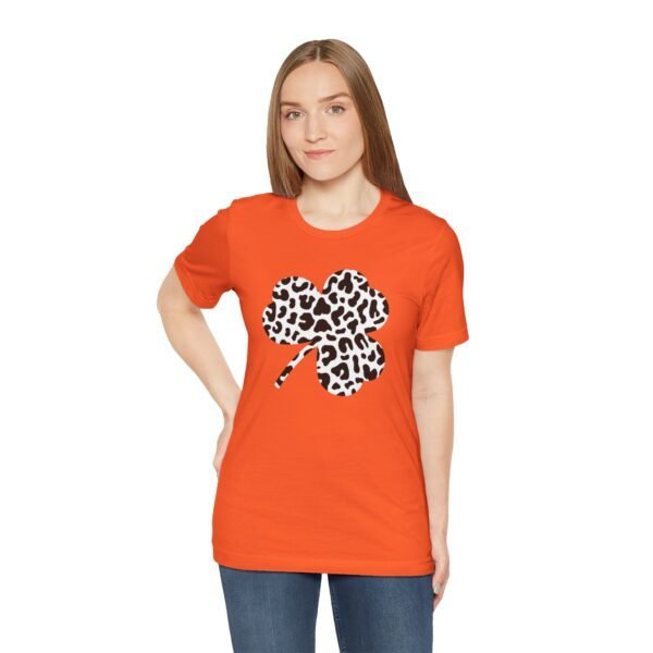 Black and White Clover Leaf Tee Shirt - Image 4