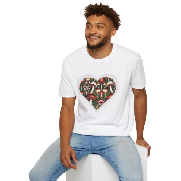 Mushroom Heart Unisex T Shirt - Image 3