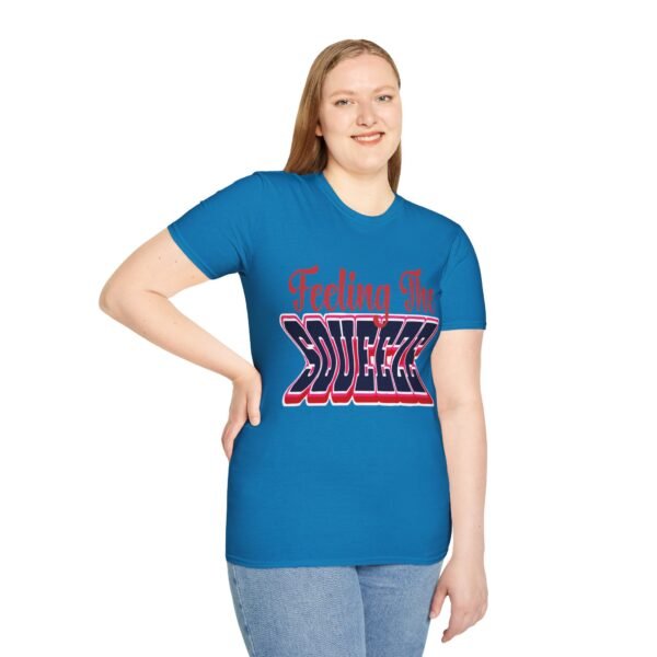 Feeling The Squeeze Red Unisex T Shirt - Image 2