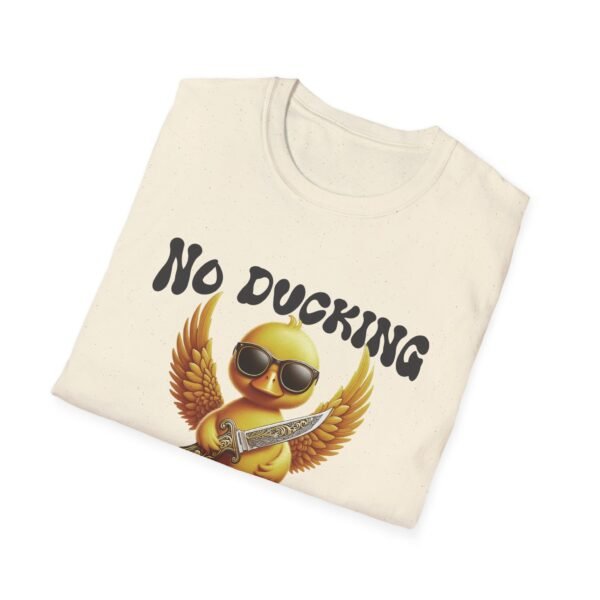 No Ducking Around Yellow Duck Wearing Sunglasses  Unisex T Shirt - Image 4