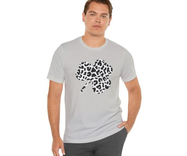 Alternative view of Black and White Clover Leaf Tee Shirt