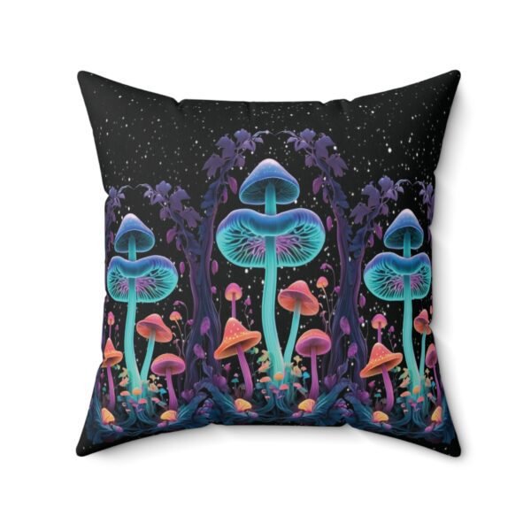 Neon Mushroom Square Cushion Pillow - Image 11