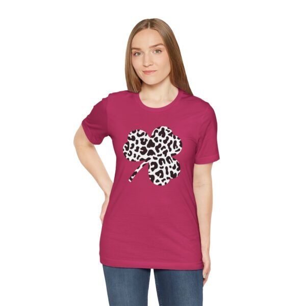 Black and White Clover Leaf Tee Shirt - Image 7