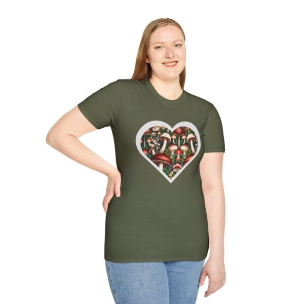 Mushroom Heart Unisex T Shirt - Image 5