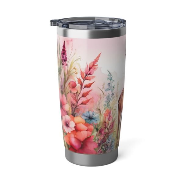 Deer and Wild Flowers Vagabond 20oz Tumbler - Image 3