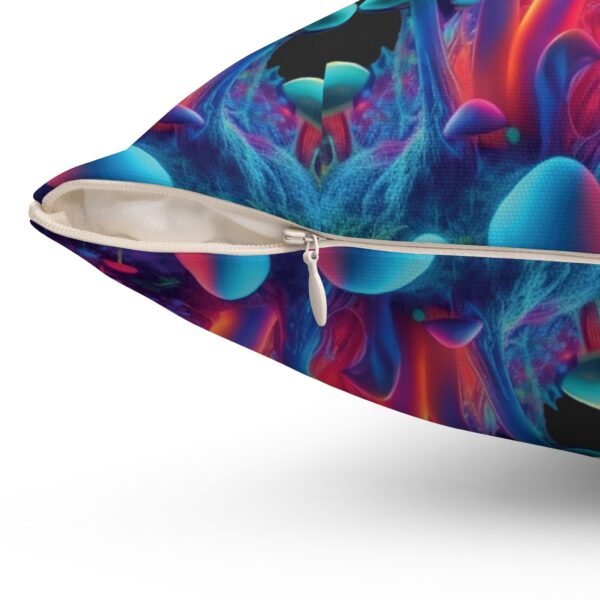 Neon Mushroom Square Cushion Pillow - Image 9
