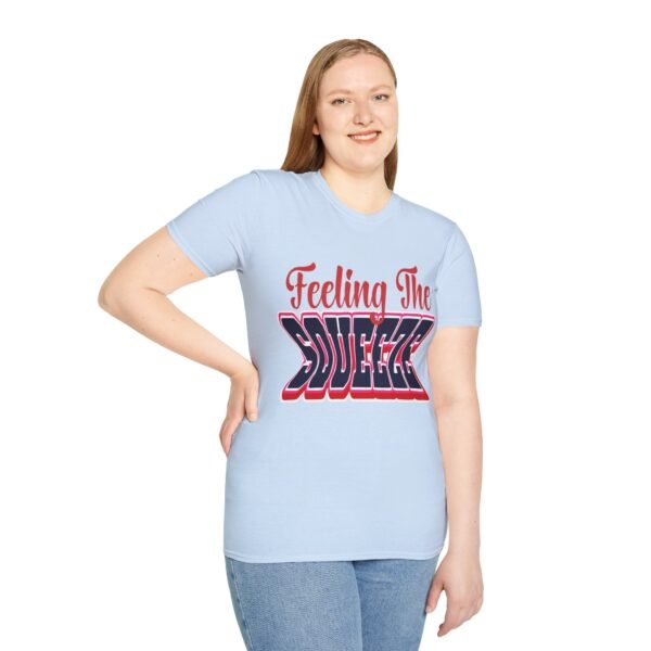 Feeling The Squeeze Red Unisex T Shirt - Image 8