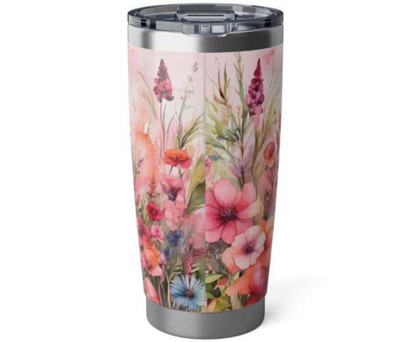 Alternative view of Deer and Wild Flowers Vagabond 20oz Tumbler