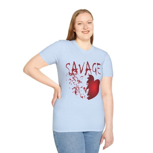 Savage Broken Heart Unisex T Shirt - Image 4