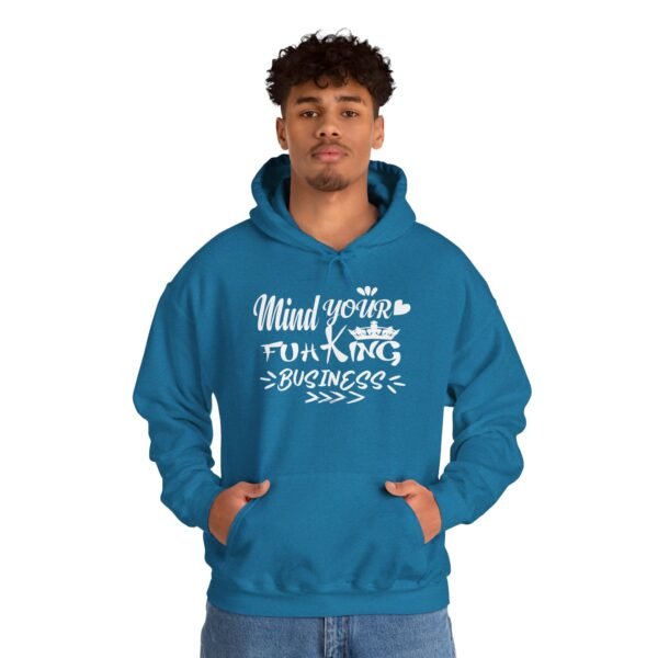 Mind Your Fuh King Business Unisex Heavy Blend™ Hooded Sweatshirt - Image 27