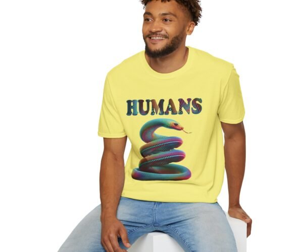 Alternative view of Humans Snake Unisex T Shirt