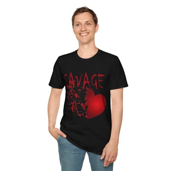 Savage Broken Heart Unisex T Shirt - Image 6