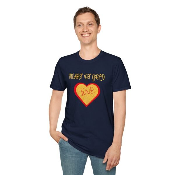 Heart of Gold Unisex Soft style T-Shirt - Image 5