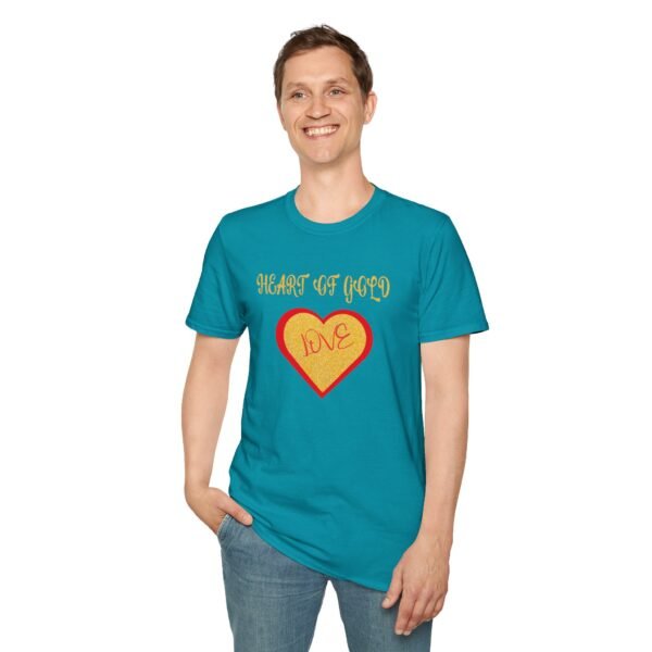 Heart of Gold Unisex Soft style T-Shirt - Image 8
