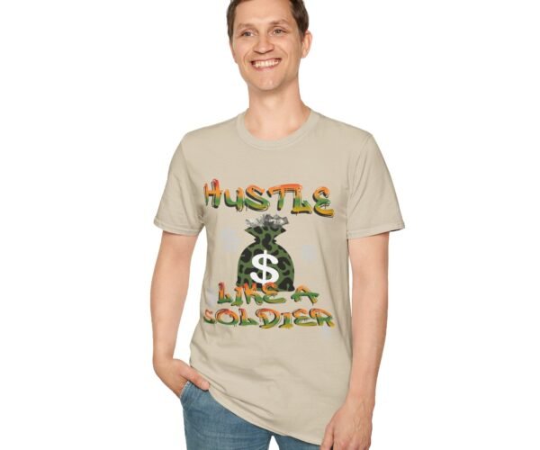 Alternative view of Hustle Like a Soldier Unisex T Shirt