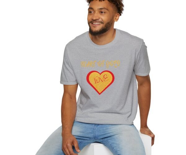 Alternative view of Heart of Gold Unisex Soft style T-Shirt