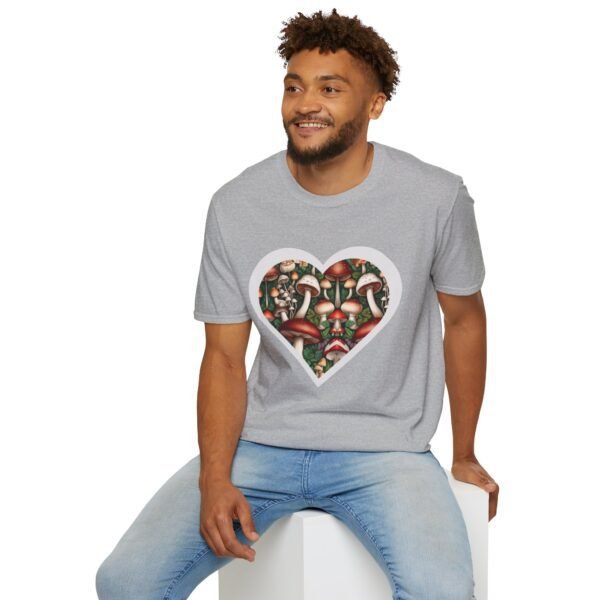 Mushroom Heart Unisex T Shirt - Image 5