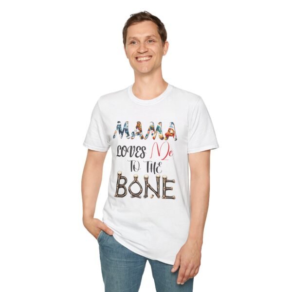 MAMA Loves Me To The Bone Unisex Graphic Tee Shirt - Image 3
