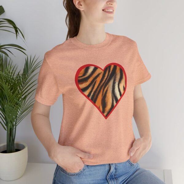 Tiger Heart Unisex Jersey Short Sleeve Tee Shirt - Image 4