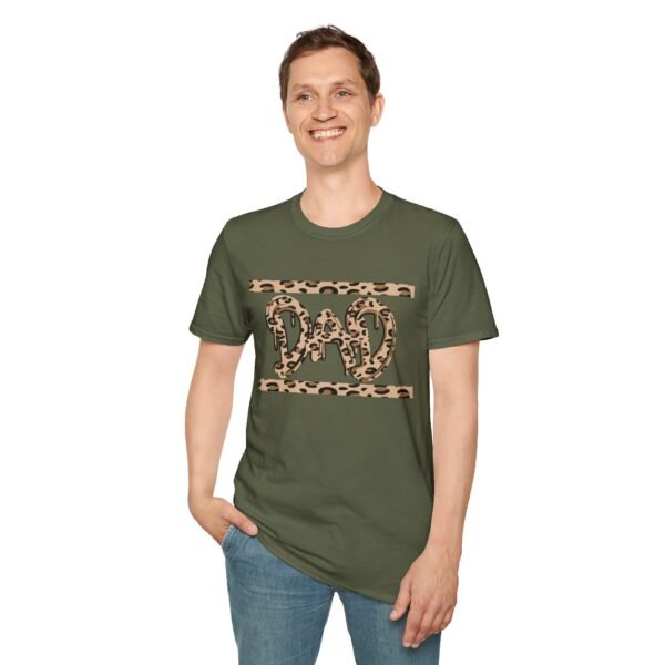 DAD Leopard Print Unisex T Shirt - Image 5