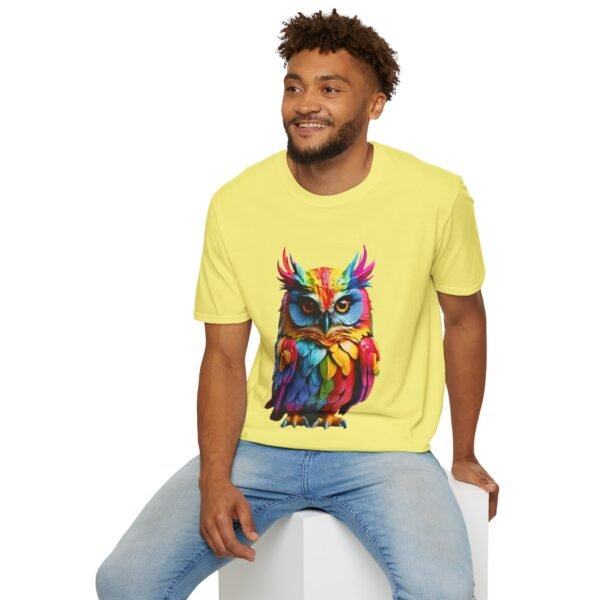 Multicolor Owl Unisex T Shirt - Image 6