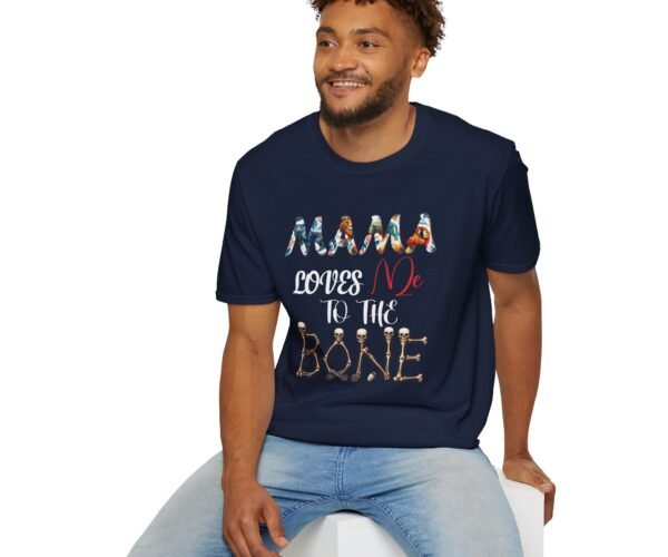 Alternative view of MAMA Loves Me To The Bone Unisex Graphic Tee Shirt