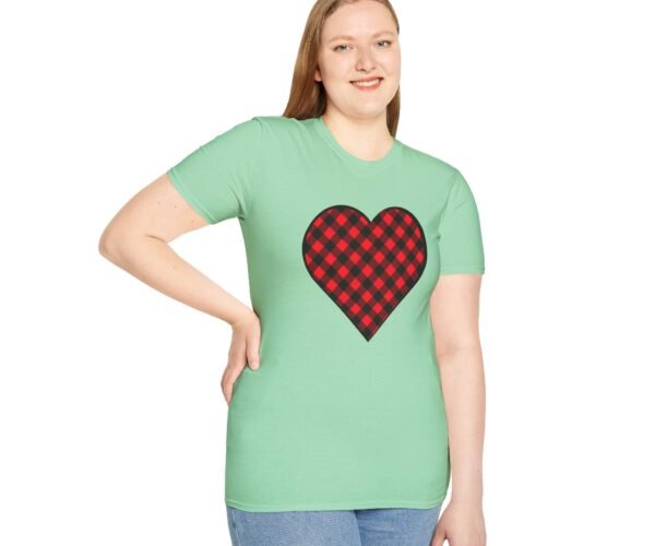 Plaid Heart Unisex Soft style T-Shirt