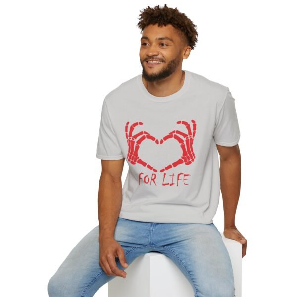 Love Skeleton Heart For Live Unisex T Shirt - Image 3