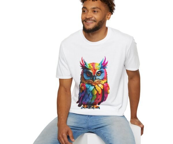 Multicolor Owl Unisex T Shirt