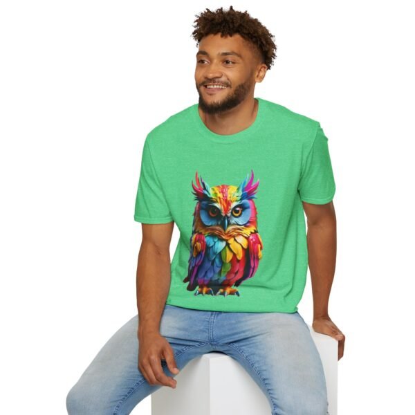 Multicolor Owl Unisex T Shirt - Image 7