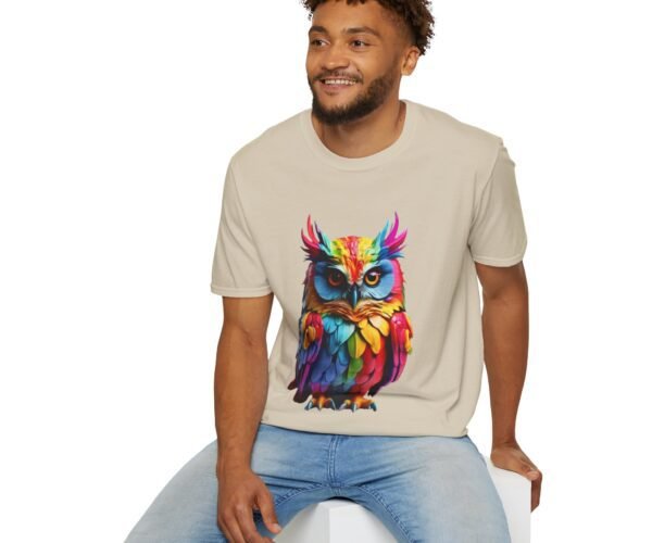 Alternative view of Multicolor Owl Unisex T Shirt
