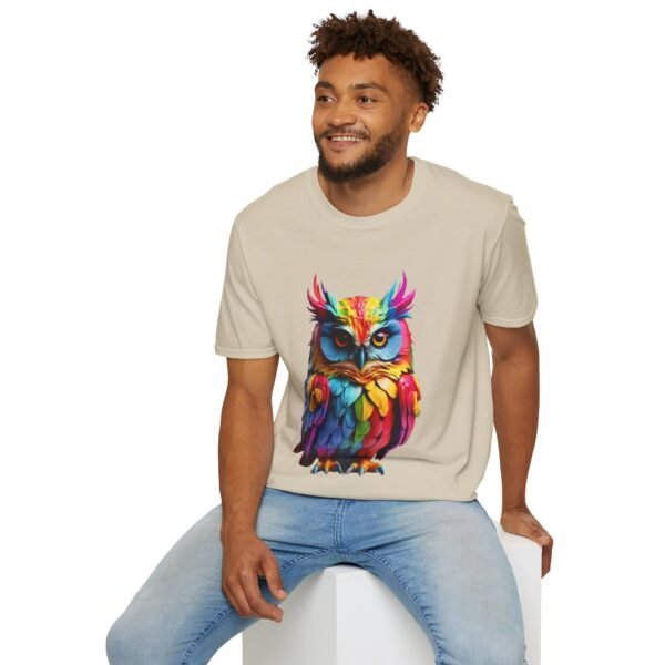 Multicolor Owl Unisex T Shirt - Image 2