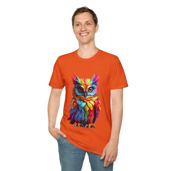 Multicolor Owl Unisex T Shirt - Image 4