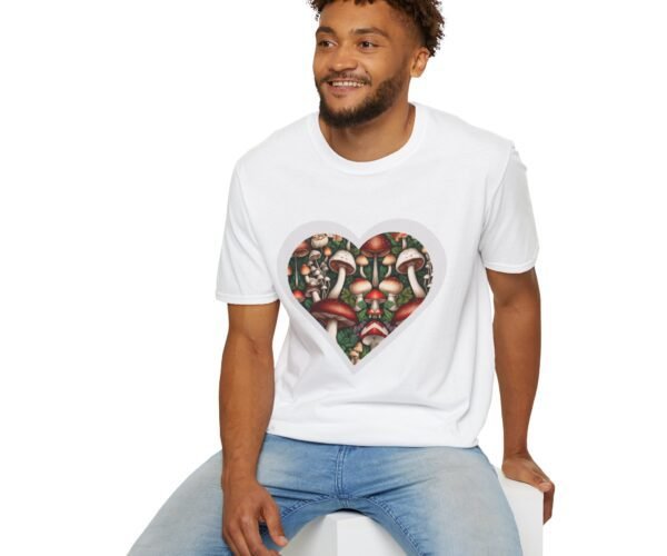 Alternative view of Mushroom Heart Unisex T Shirt