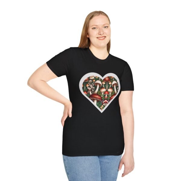 Mushroom Heart Unisex T Shirt - Image 3