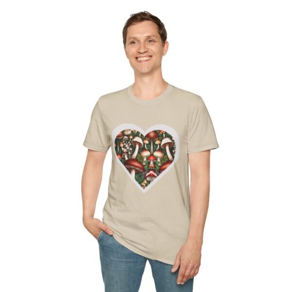 Mushroom Heart Unisex T Shirt - Image 4