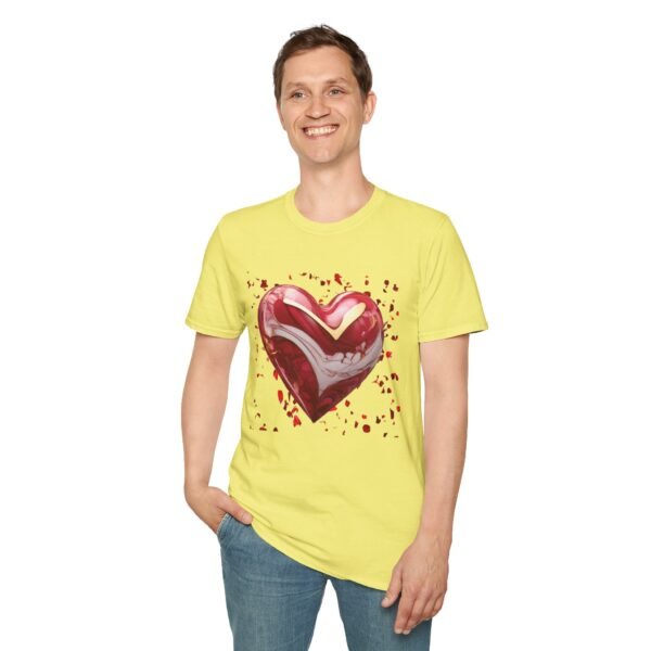 3D Heart Unisex Softstyle T-Shirt - Image 8