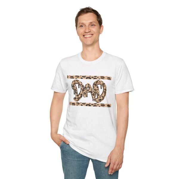 DAD Leopard Print Unisex T Shirt - Image 2