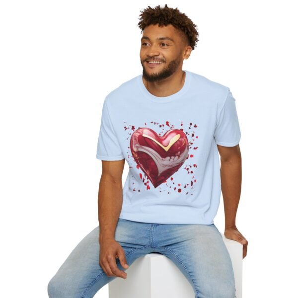 3D Heart Unisex Softstyle T-Shirt - Image 9