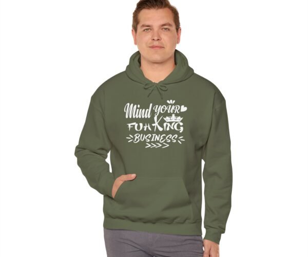 Mind Your Fuh King Business Unisex Heavy Blend™ Hooded Sweatshirt